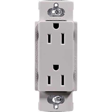 grey duplex receptacles